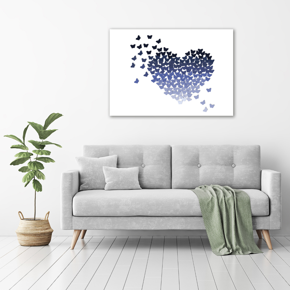 Acrylic wall art Butterfly heart