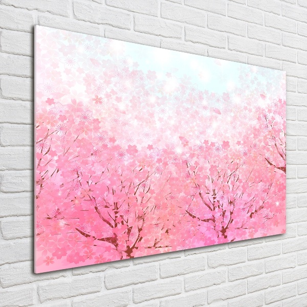 Acrylic wall art Cherry blossoms