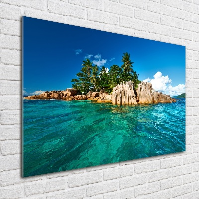 Wall art acrylic Tropical island