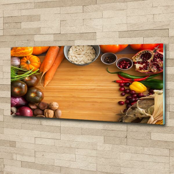 Acrylic wall art Autumn vegetables