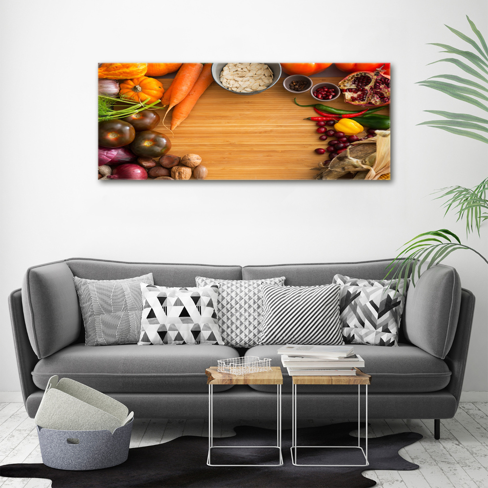 Acrylic wall art Autumn vegetables