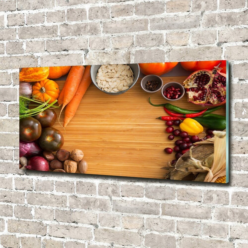 Acrylic wall art Autumn vegetables