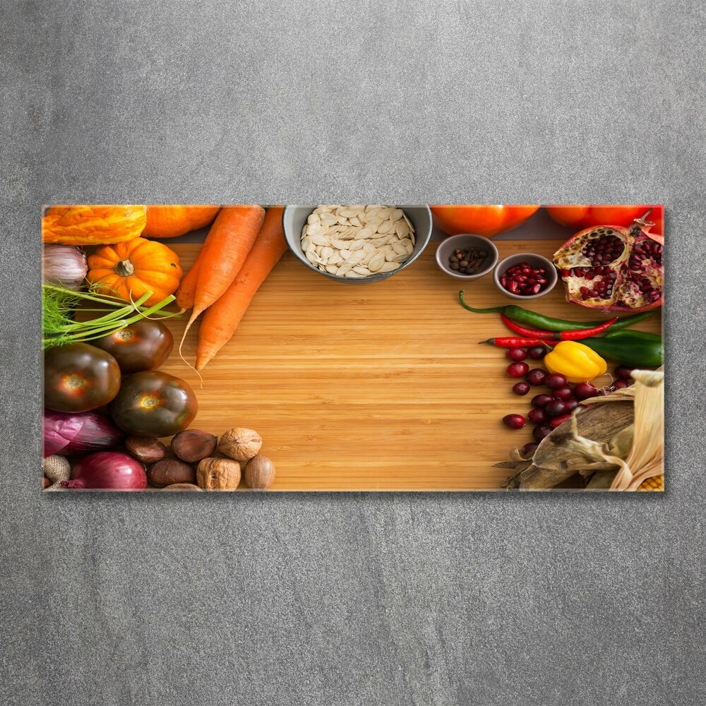 Acrylic wall art Autumn vegetables