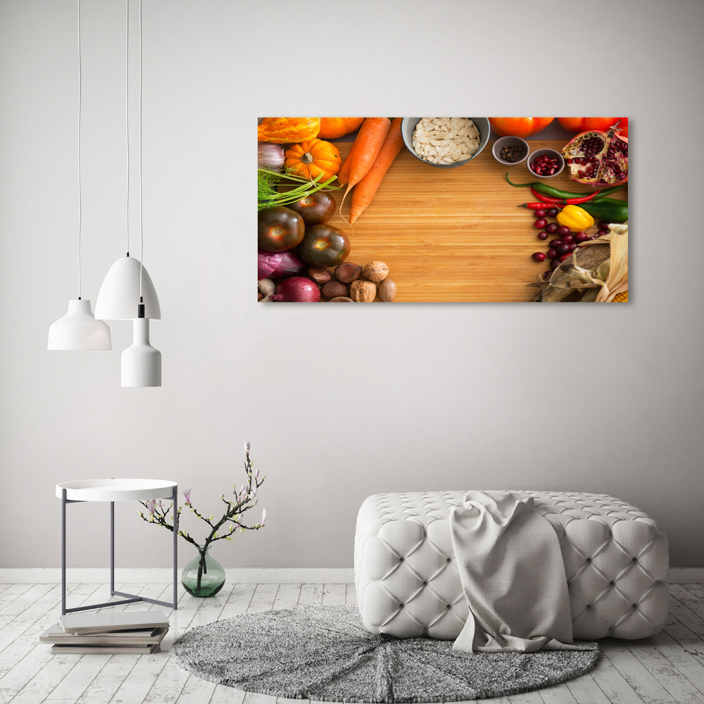 Acrylic wall art Autumn vegetables