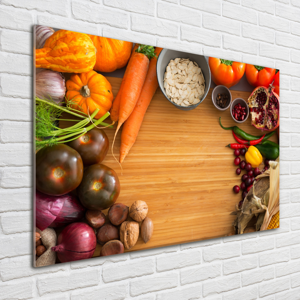 Acrylic wall art Autumn vegetables