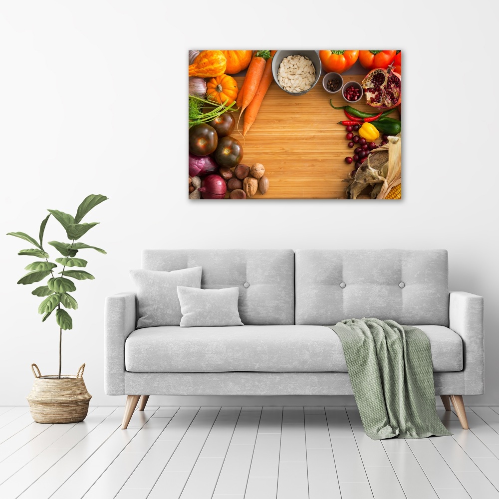 Acrylic wall art Autumn vegetables