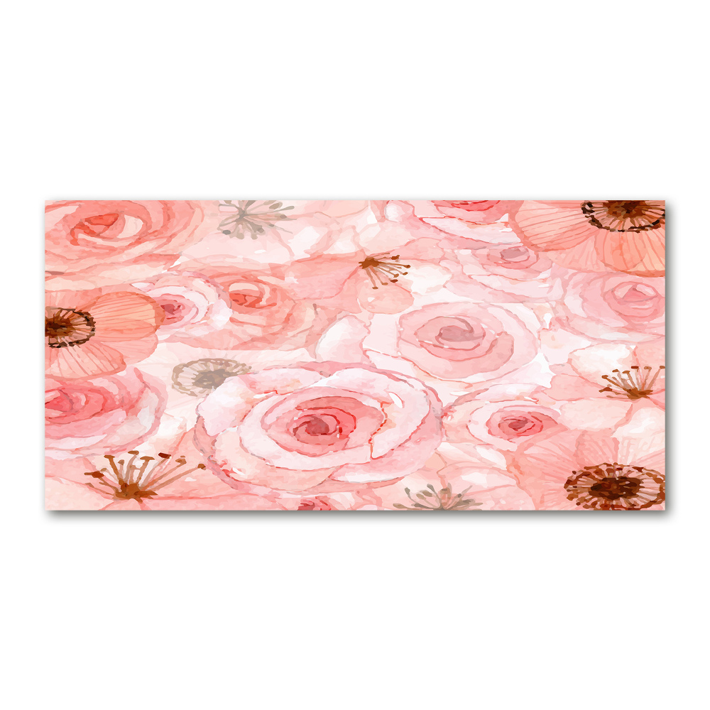 Print on acrylic Floral pattern