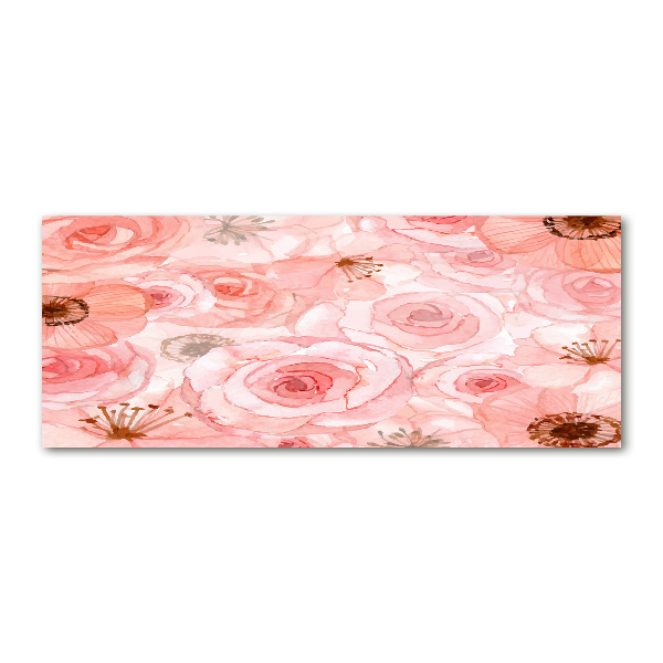 Print on acrylic Floral pattern