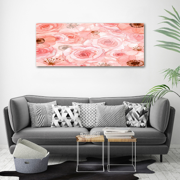 Print on acrylic Floral pattern