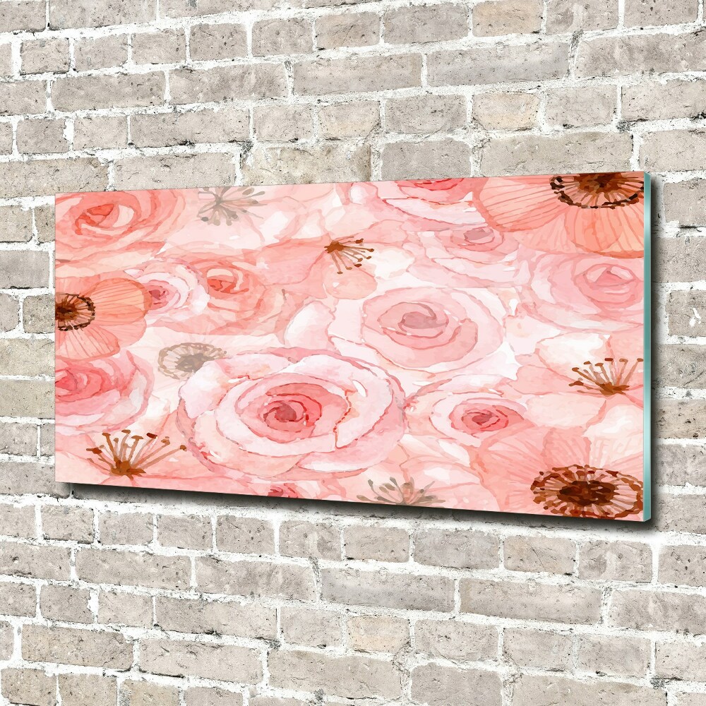 Print on acrylic Floral pattern