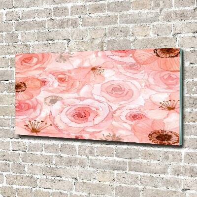 Print on acrylic Floral pattern