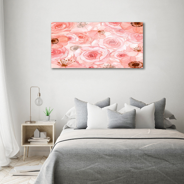 Print on acrylic Floral pattern