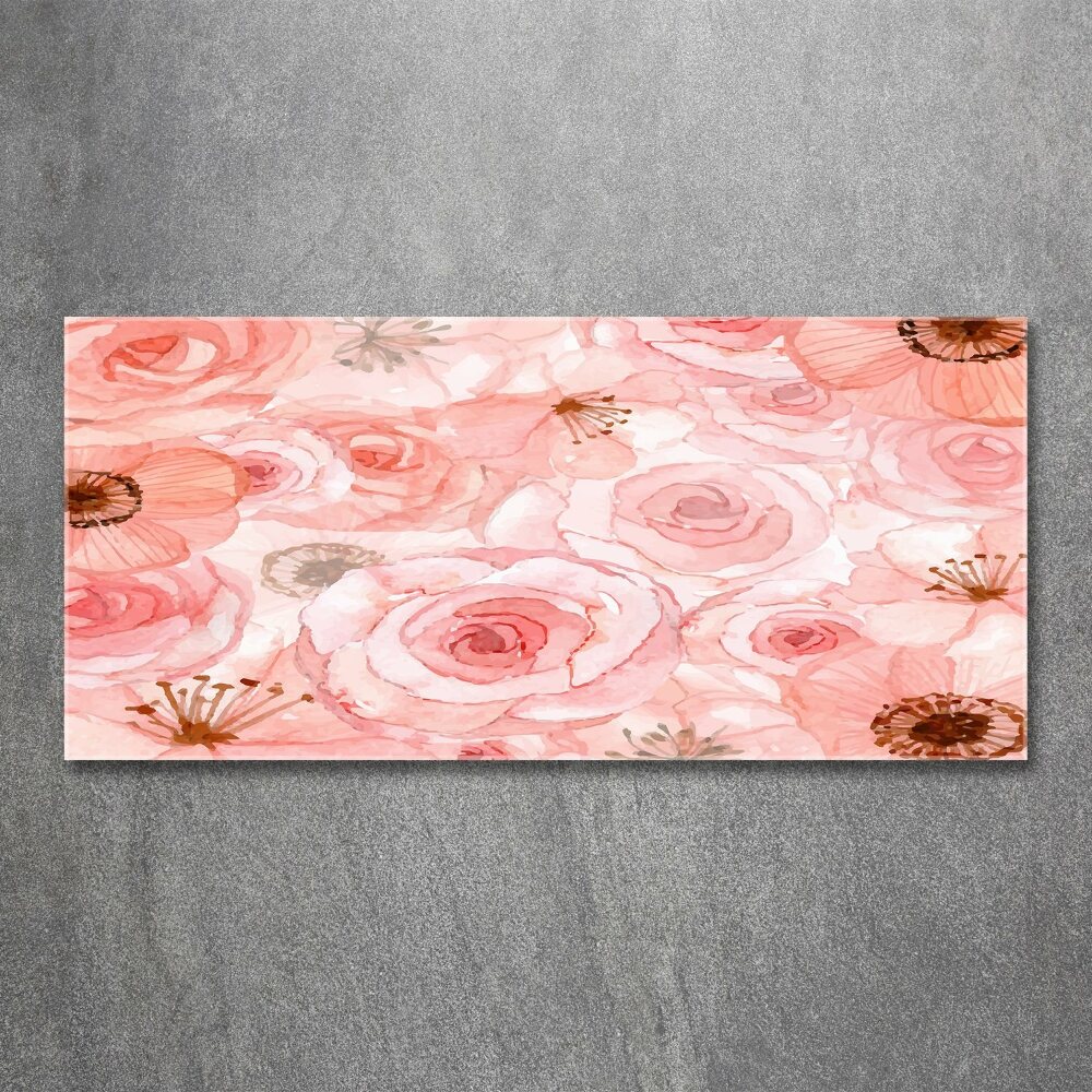 Print on acrylic Floral pattern