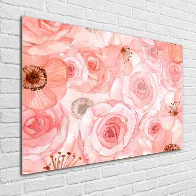 Print on acrylic Floral pattern