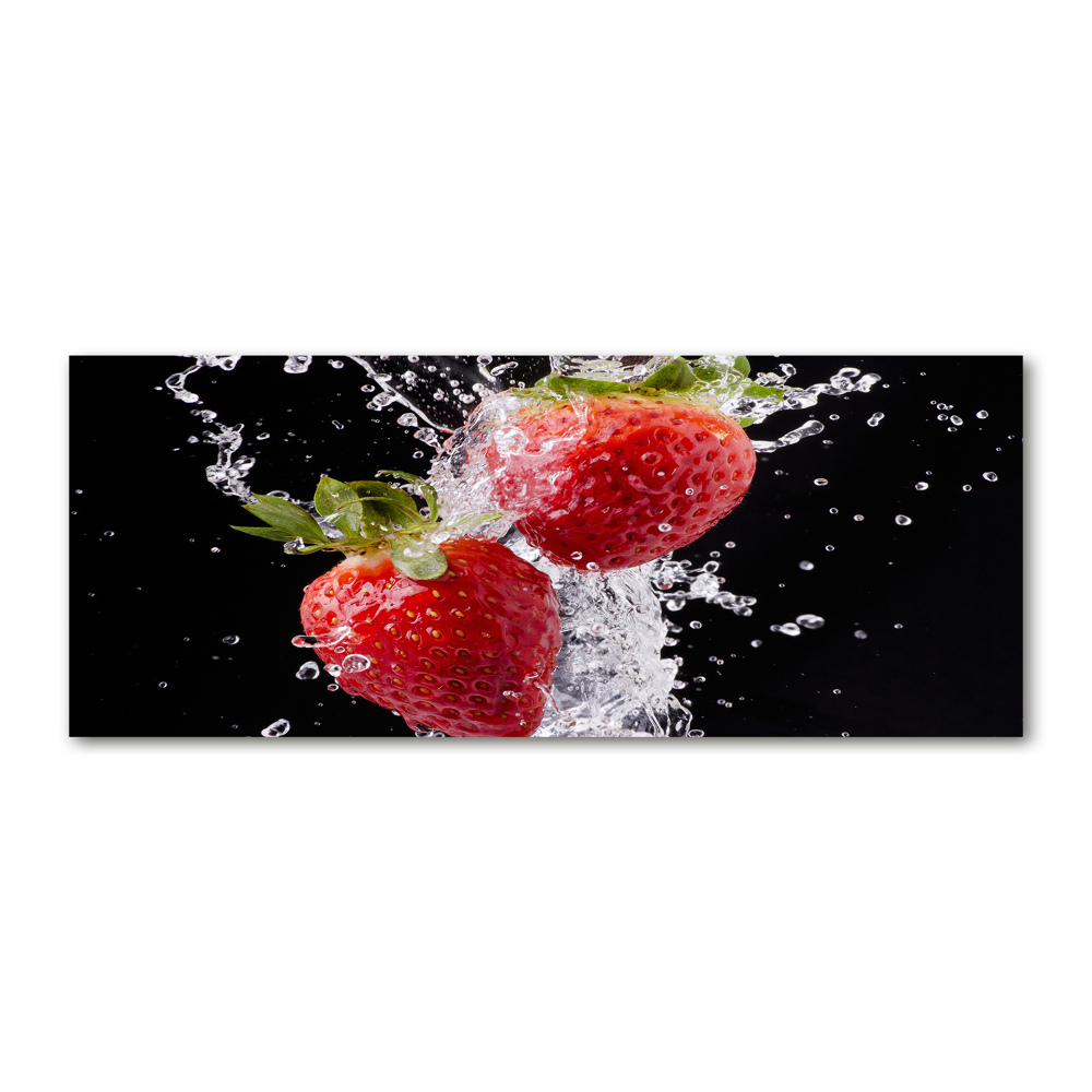 Acrylic wall art Strawberries and water