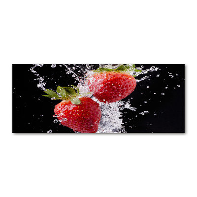 Acrylic wall art Strawberries and water