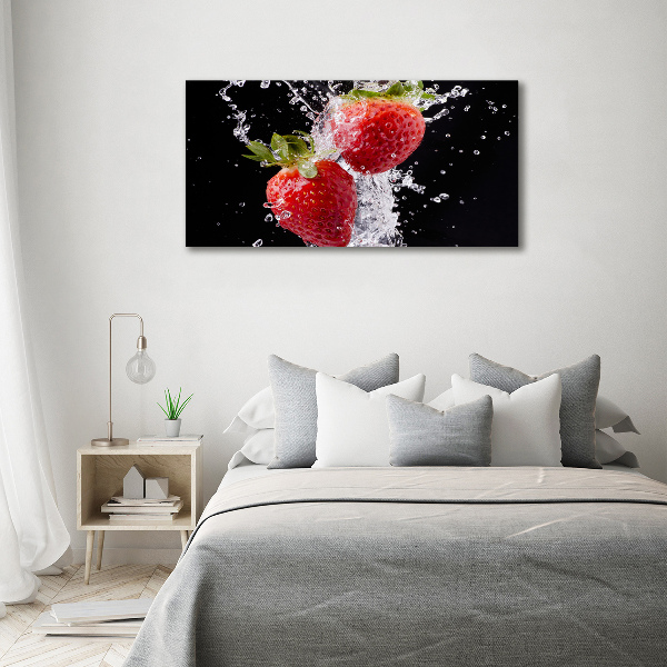 Acrylic wall art Strawberries and water