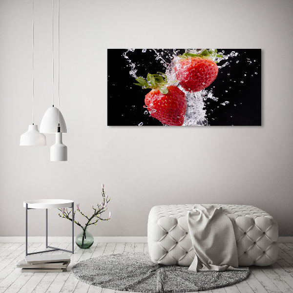 Acrylic wall art Strawberries and water