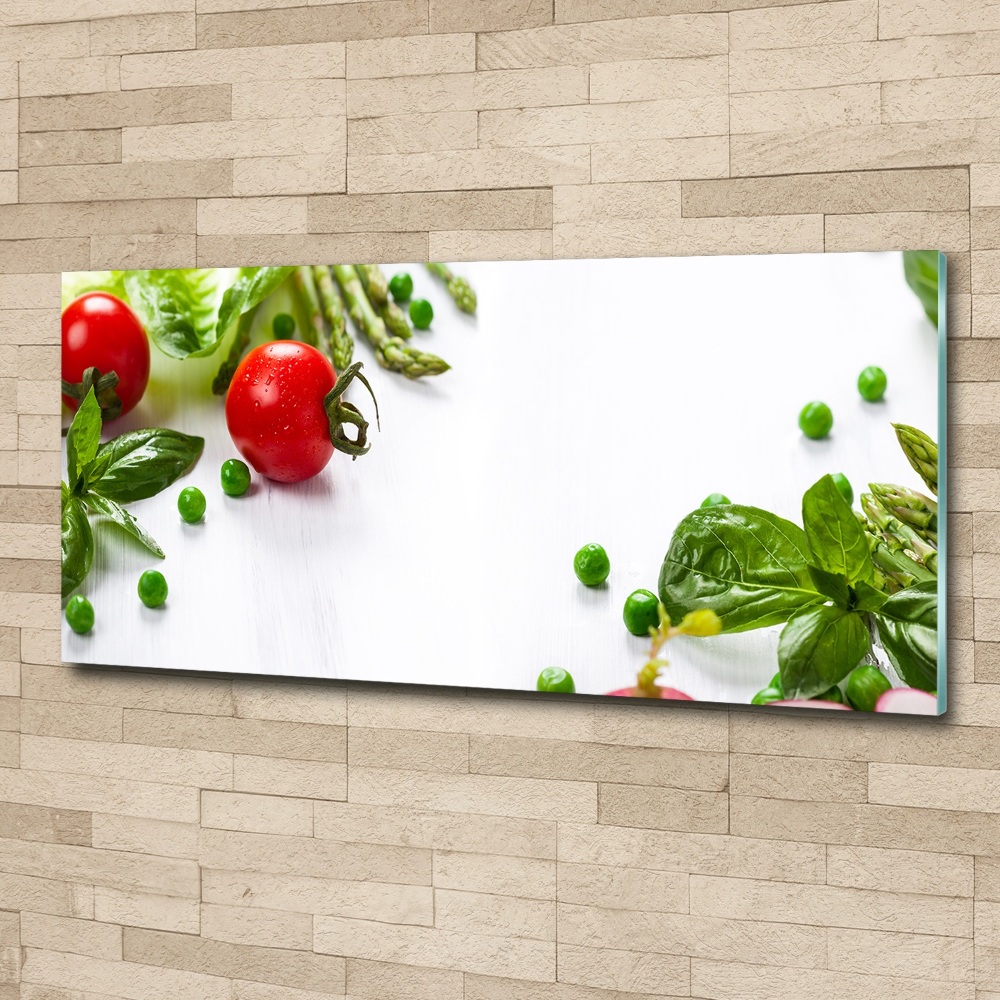 Acrylic wall art Fresh vegetables