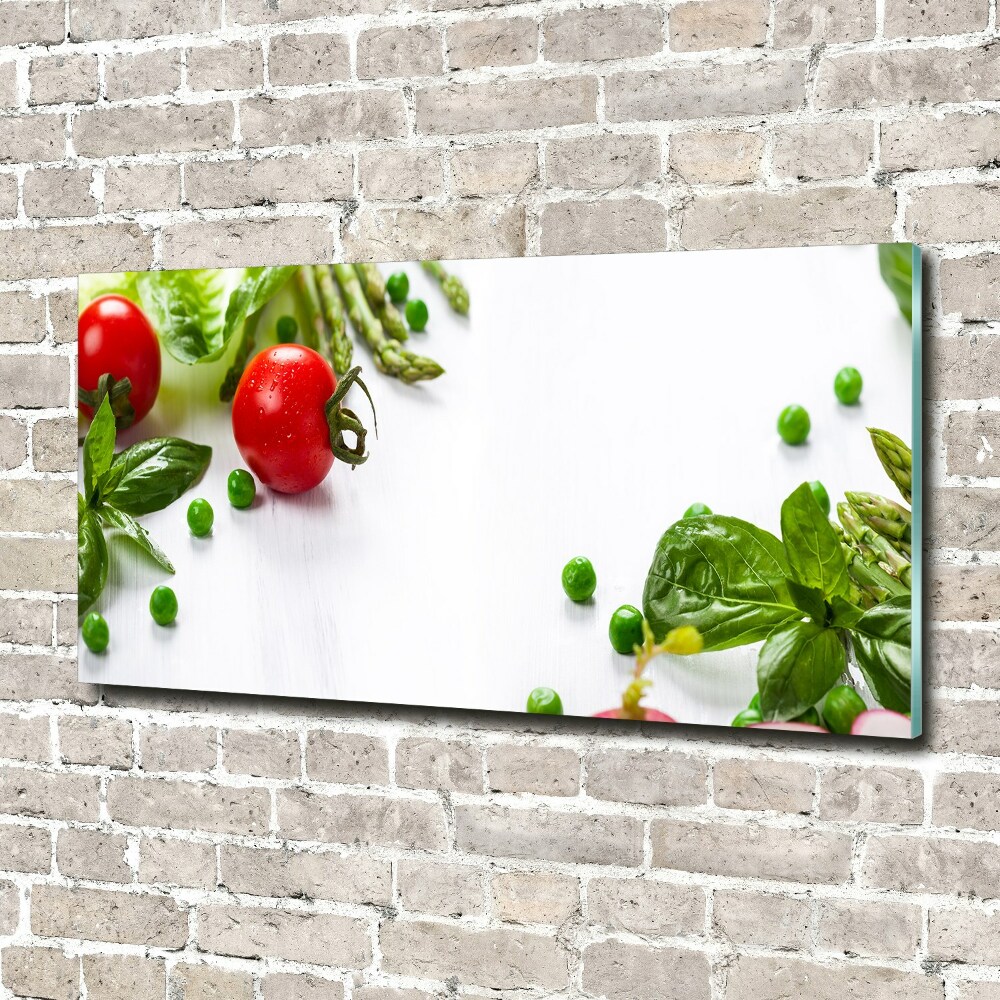 Acrylic wall art Fresh vegetables