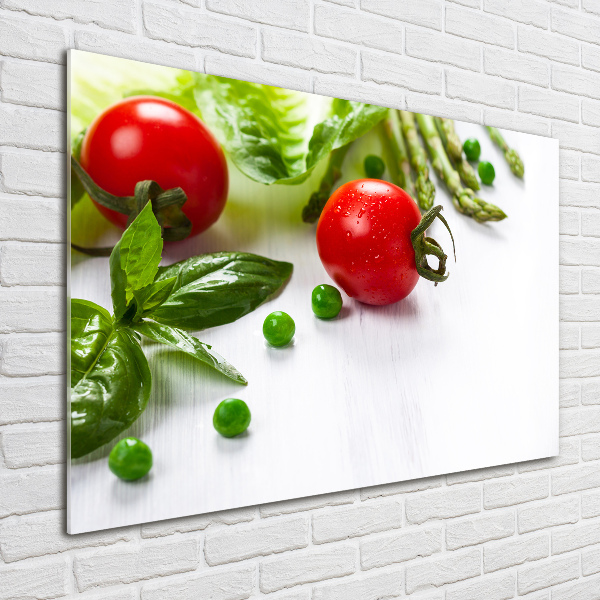 Acrylic wall art Fresh vegetables