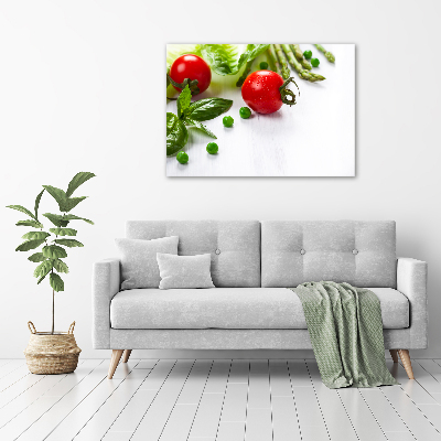 Acrylic wall art Fresh vegetables