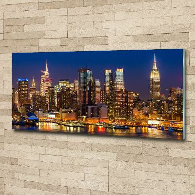 Print on acrylic Manhattan at night