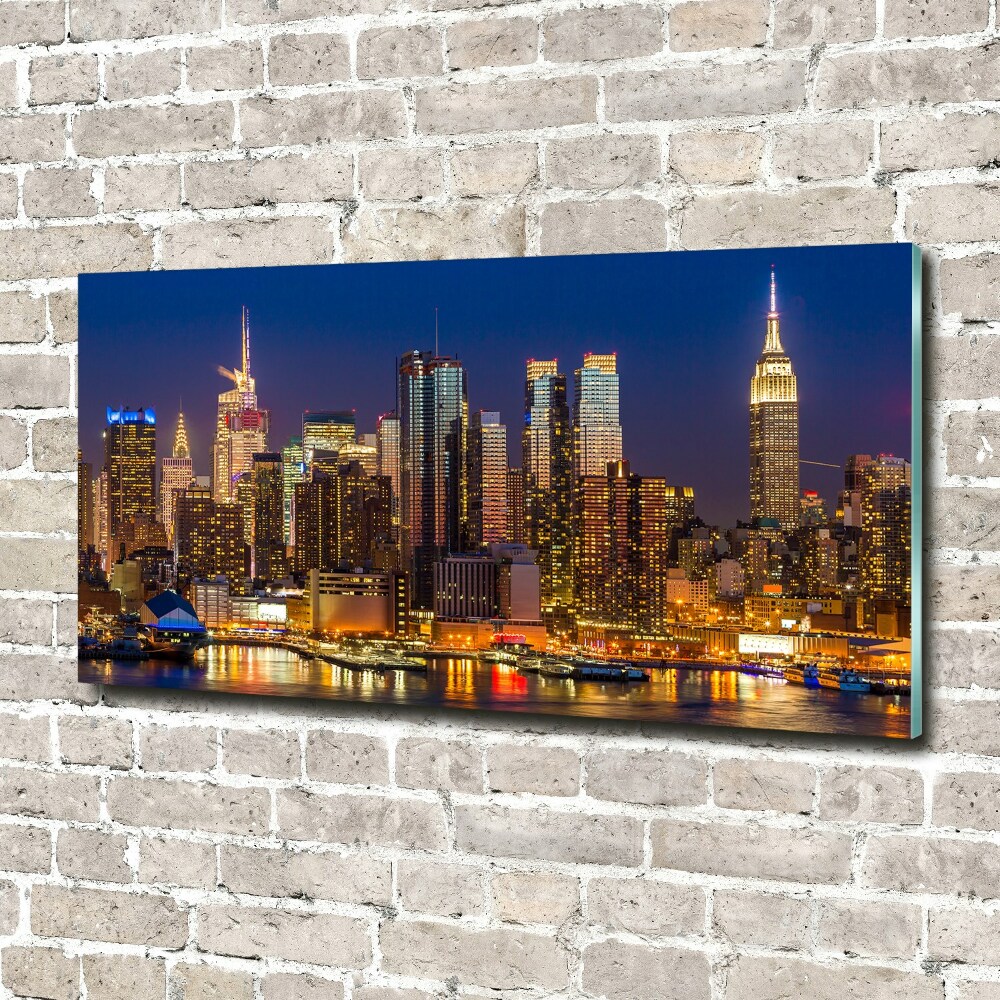 Print on acrylic Manhattan at night