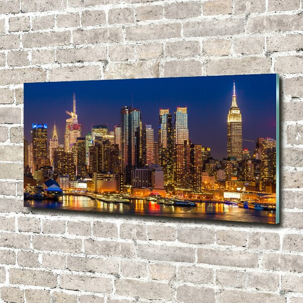 Print on acrylic Manhattan at night