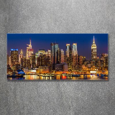 Print on acrylic Manhattan at night