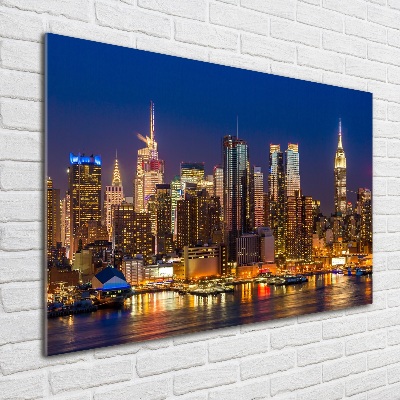 Print on acrylic Manhattan at night