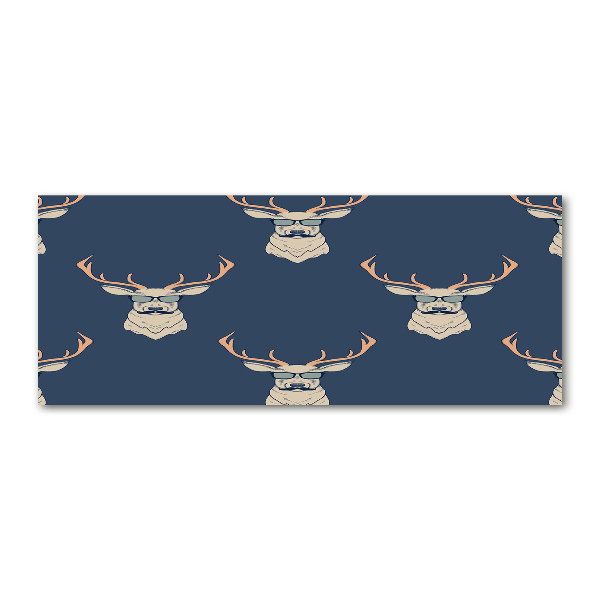 Glass acrylic wall art Hipster deer