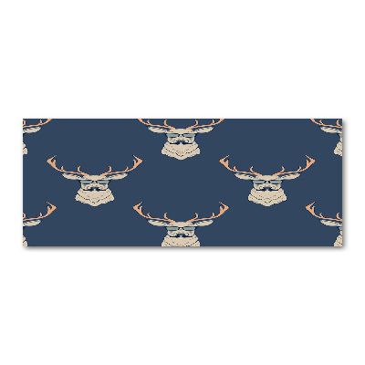 Glass acrylic wall art Hipster deer