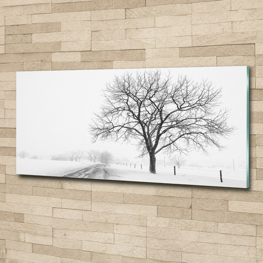 Acrylic wall art Winter tree