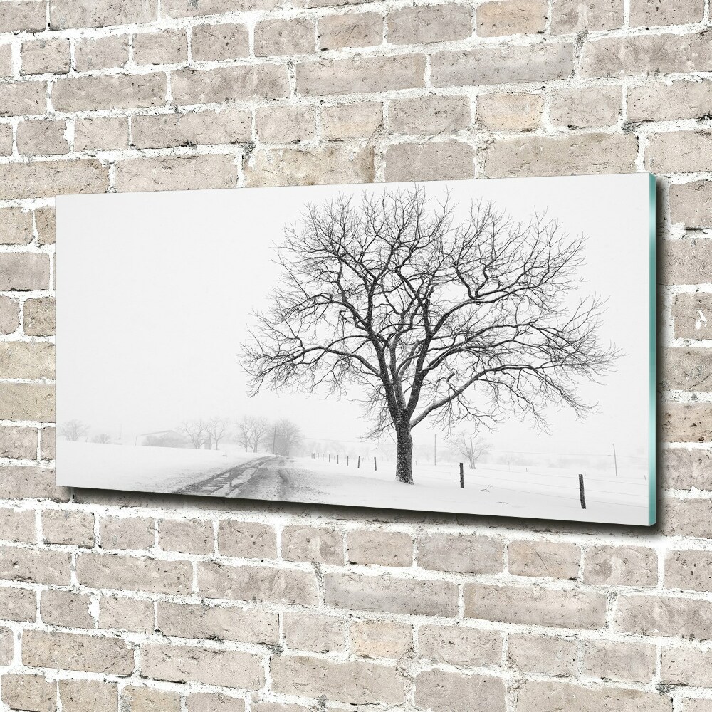 Acrylic wall art Winter tree