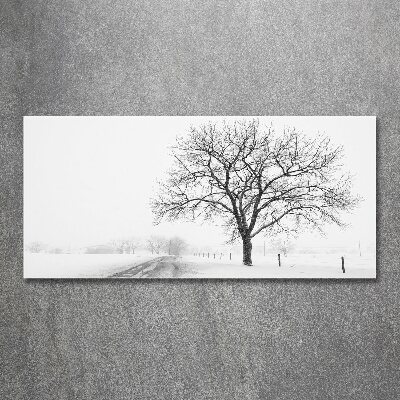 Acrylic wall art Winter tree