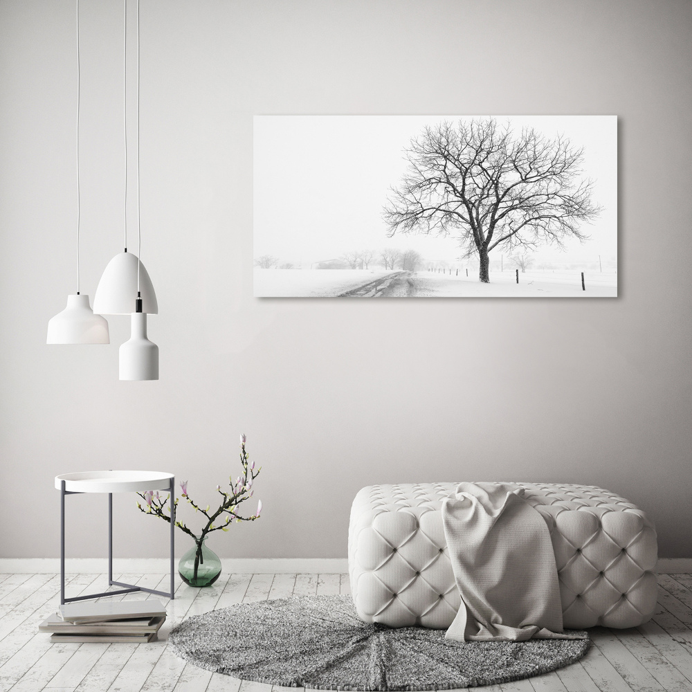 Acrylic wall art Winter tree