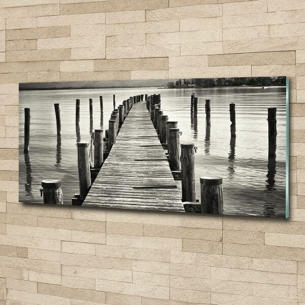 Acrylic wall art Wooden pier