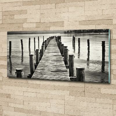 Acrylic wall art Wooden pier