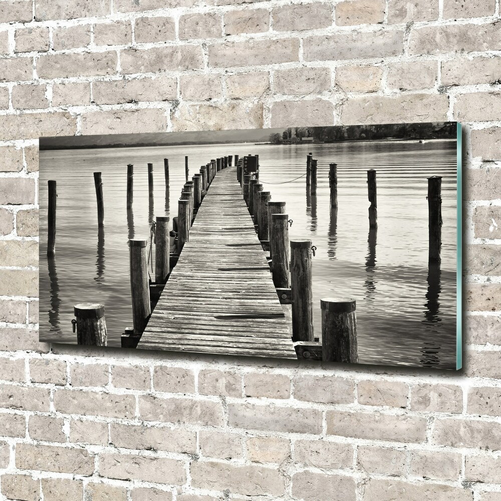 Acrylic wall art Wooden pier