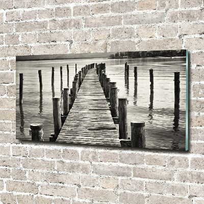 Acrylic wall art Wooden pier