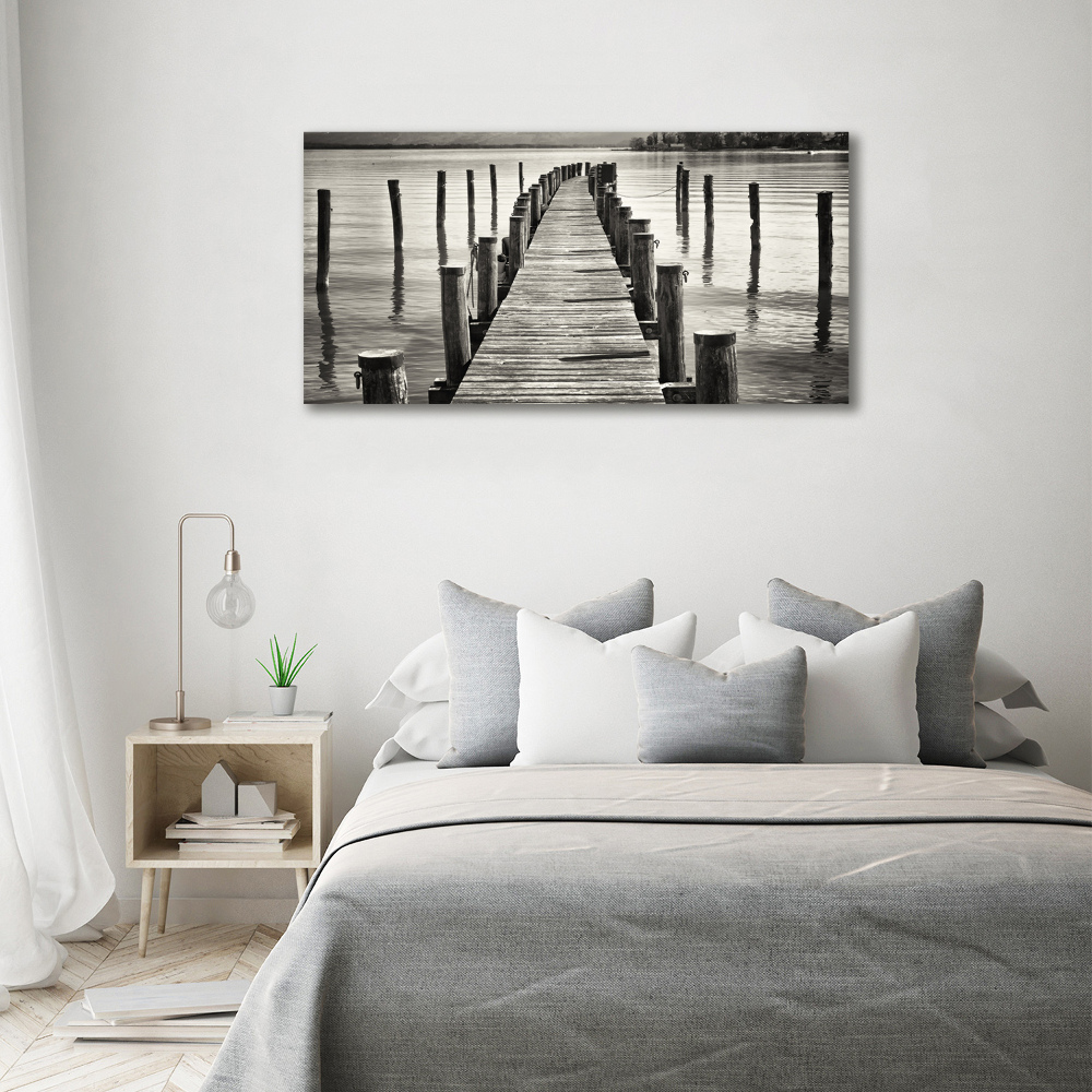 Acrylic wall art Wooden pier