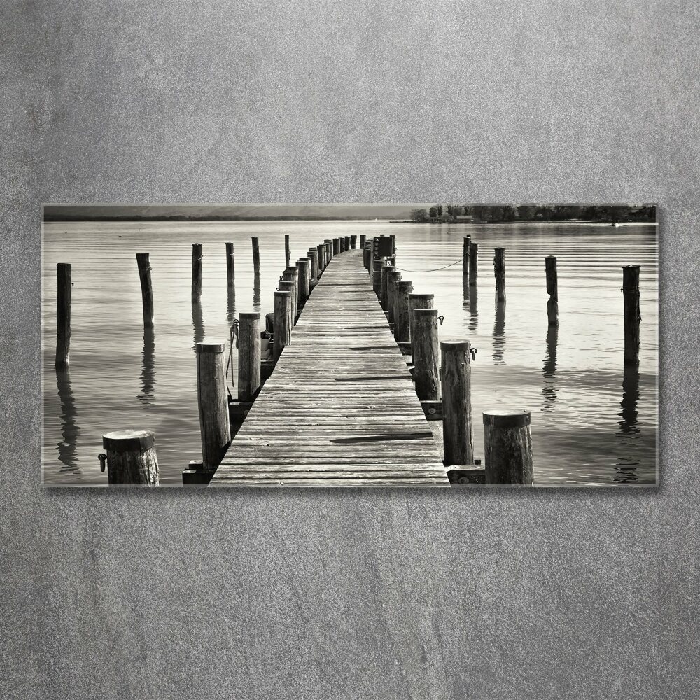 Acrylic wall art Wooden pier