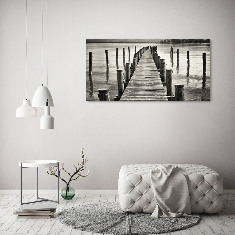 Acrylic wall art Wooden pier