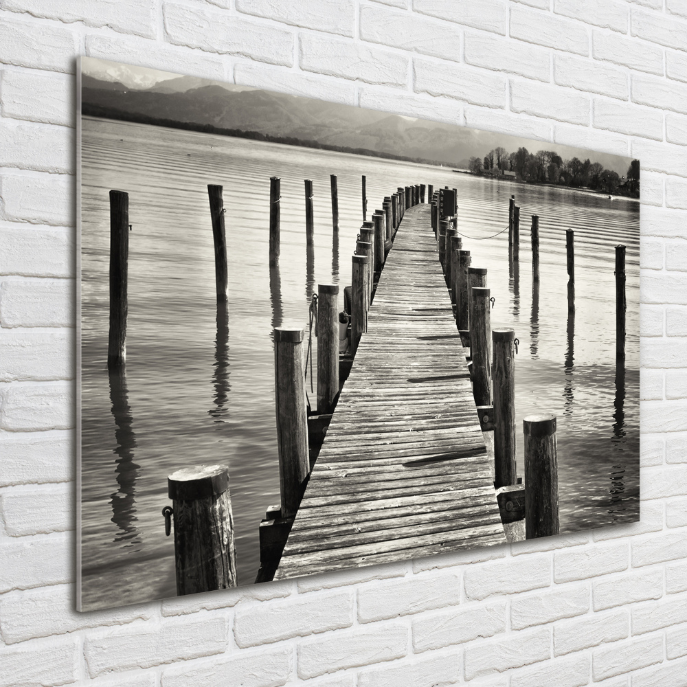 Acrylic wall art Wooden pier