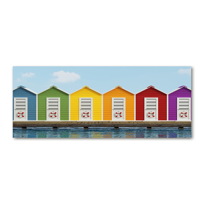 Print on acrylic Beach cabins