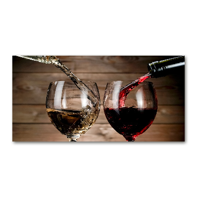 Acrylic print Two glasses of wine