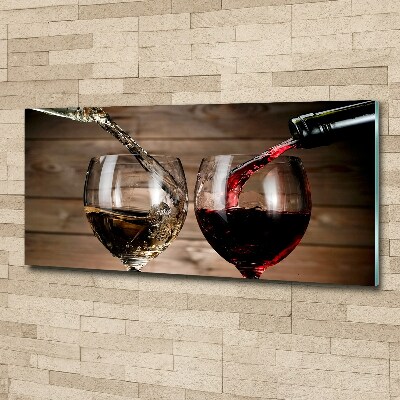 Acrylic print Two glasses of wine