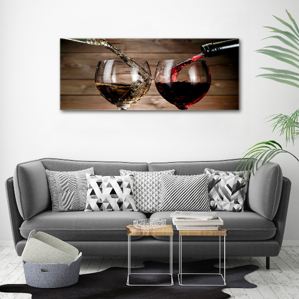 Acrylic print Two glasses of wine