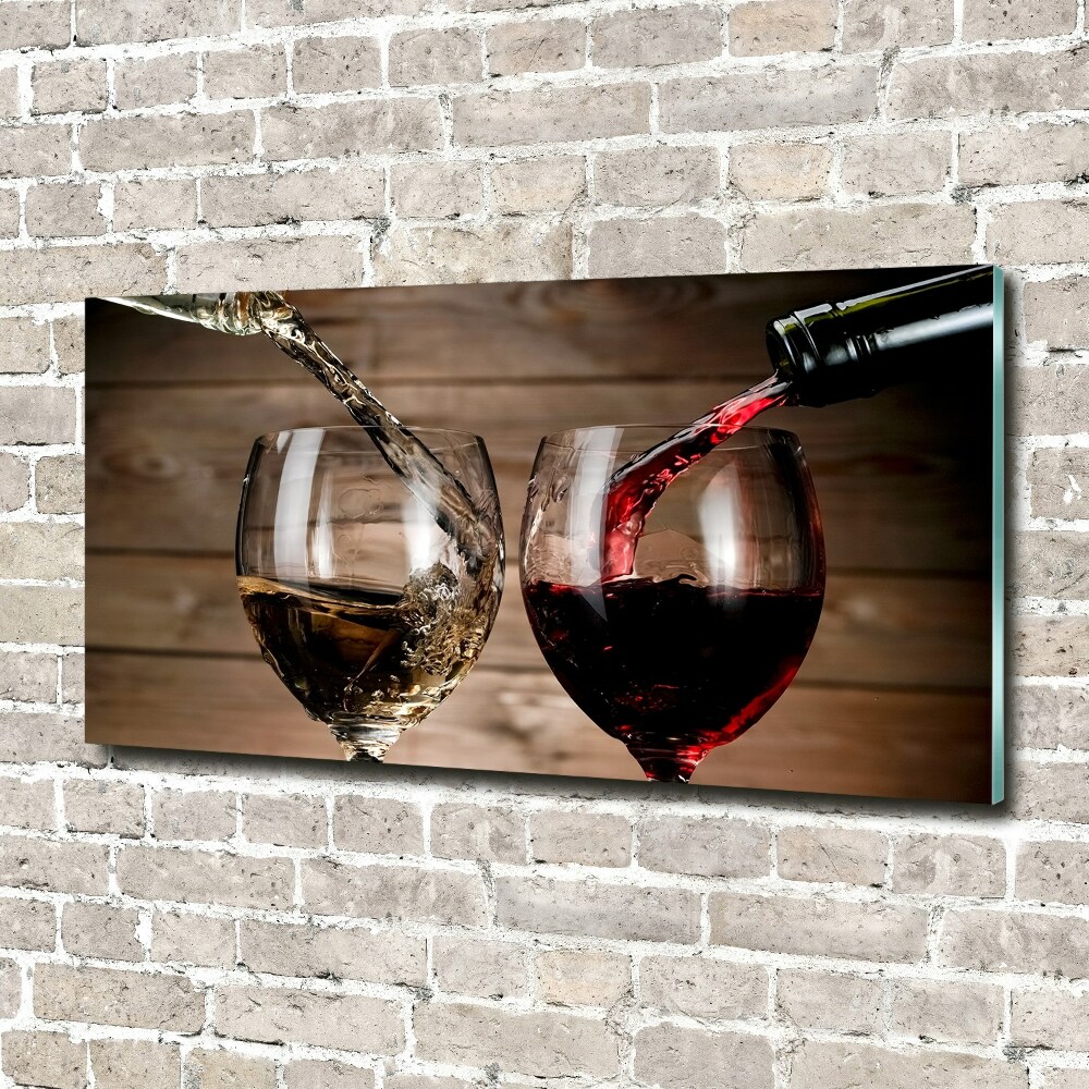 Acrylic print Two glasses of wine